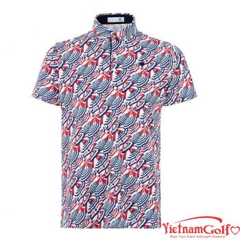 Áo le coq golf LG6SHSV3M-RD00